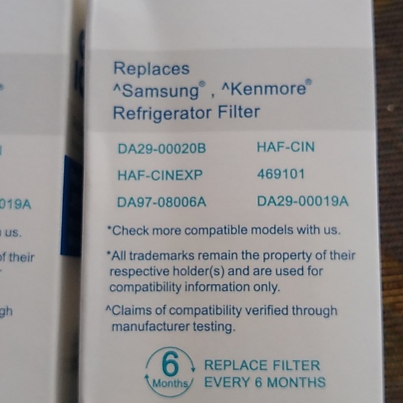 2 Refrigerator water filters - Picture 5 of 8